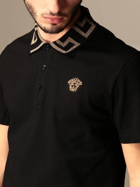 mens versace polo shirt|Versace long sleeve shirt men.